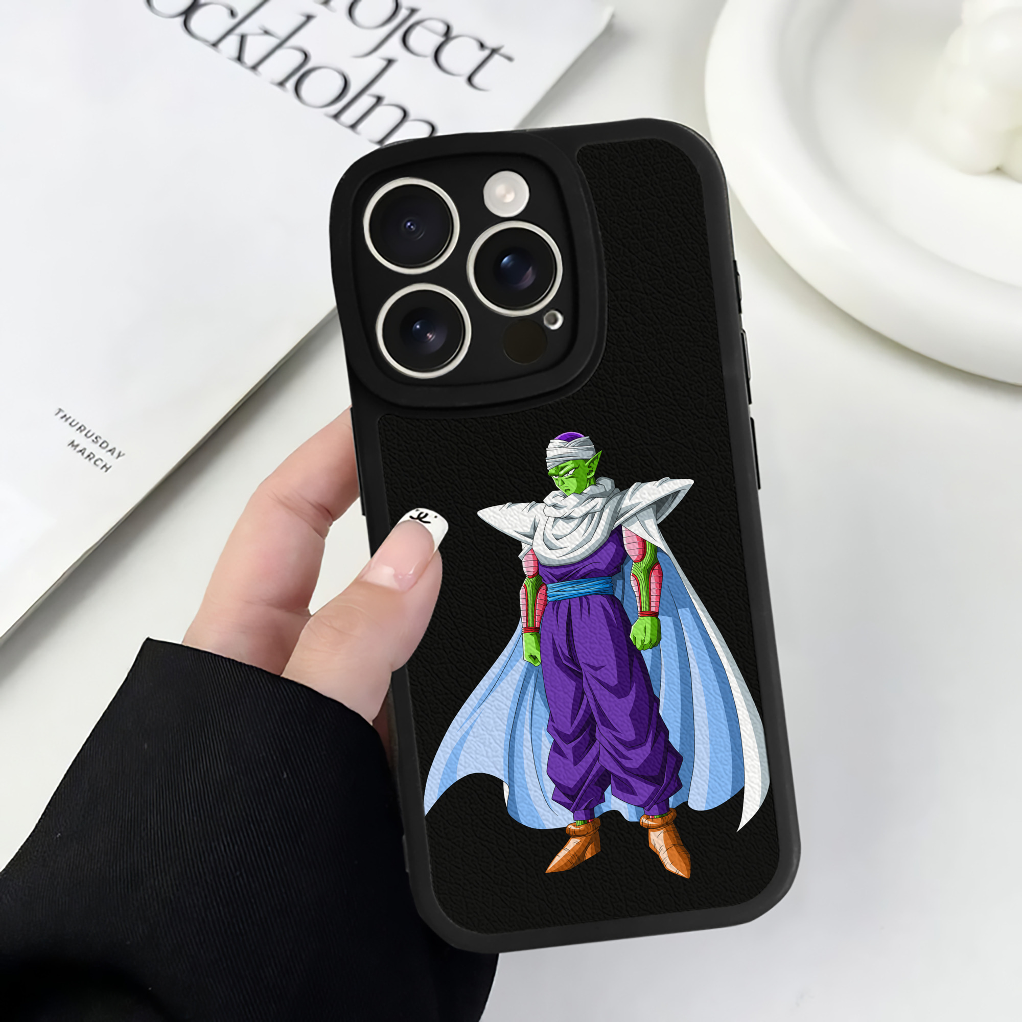 （画像用） ドラゴンボール ピッコロ DRAGON BALL Piccolo 【iPhone 16シリーズ対応】シリコンスマホケース（レザー調） 材質：シリコン